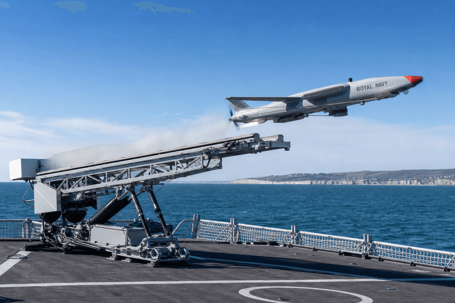 Royal Navy conducts first sea-launched test of Callen-Lenz Nyan attack drone