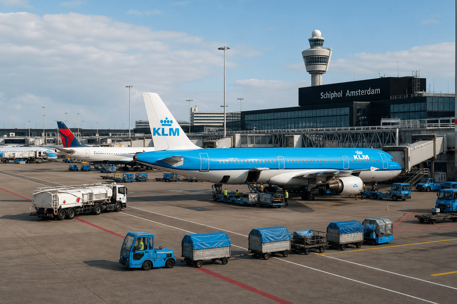 Amsterdam Schiphol to Cut Ground-Handling Firms by Half to Boost Service Quality
