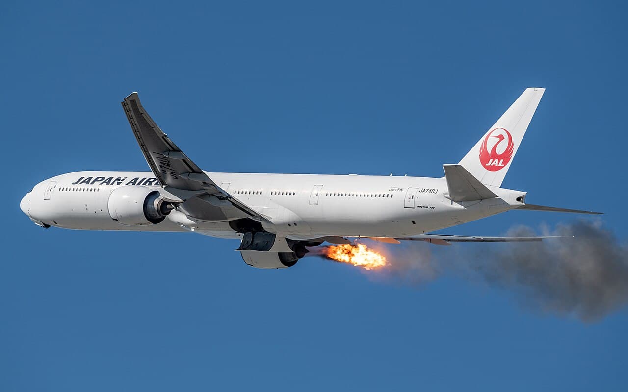 Commercial aircraft on tarmac with digital data overlay representing AI pricing algorithms